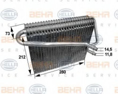 Vaporizator / Evaporator aer conditionat OPEL ASTRA G Hatchback (F48, F08) (1998 - 2009) HELLA 8FV 351 211-031 foto