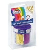 Sclipici pulbere borcan pentru activitati crafts,6 culori, 60g