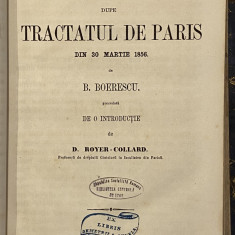 B. Boerescu Romania dupa tratatul de la paris 1857 carte veche