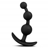 Luxe Beme3 - Bile Anale din Silicon, Negre, 12,7 cm, Orion