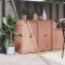 vidaXL Uși de bucătărie de exterior 2 buc., 50x9x82 cm, lemn masiv pin 832364