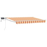 vidaXL Marchiză retractabilă manuală cu led-uri 3,5 x 2,5 m 3419273