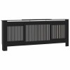 Masca pentru calorifer, negru, 205 cm, MDF