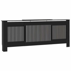 Masca pentru calorifer, negru, 205 cm, MDF