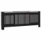 Masca pentru calorifer, negru, 205 cm, MDF