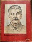 Revista " Flacara " aprilie 1953 - Moartea lui I.V. Stalin (articol fond M.Sadoveanu - vezi descriere )
