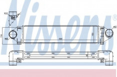 Radiator intercooler FORD FOCUS III (2010 - 2016) NISSENS 96561 foto