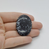 Cabochon obsidian fulg de nea 41x28x6mm c84