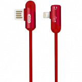 Cablu Incarcare si Audio USB - Lightning / Lightning - Lightning XO Design NB38, 2.4A, 1 m, Rosu
