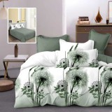 Cumpara ieftin Lenjerie de pat 6 Piese Bumbac 100% Finet -Model Papadie verde