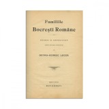 Familiile Boierești Rom&acirc;ne, Octav-George Lecca, 1899, Istorie Genealogie, Ediție Veche, Piele