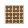Capac mascare suruburi mobila, 12 mm, stejar, set 100 bucati