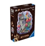 Cumpara ieftin Puzzle contur din lemn Ravensburger - Pisicuta, 150 piese
