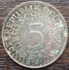 (A318) MONEDA DIN ARGINT GERMANIA - 5 MARK 1970, LIT G, 11,2 GRAME. PURITATE 625, Europa