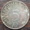 (A318) MONEDA DIN ARGINT GERMANIA - 5 MARK 1970, LIT G, 11,2 GRAME. PURITATE 625