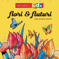 Carte de colorat Flori & Fluturi - Paperback - Ioan-Ștefan Zandeş - Niculescu