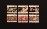 Serie Completă 6 Timbre Australia 1992 Specii Amenințate Faună Marsupiale Wallaby Possum 45c Ștampilate - A992