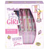Cumpara ieftin Set Tatuaje Temporare Copii Martinelia, 3 Buc, Multicolor, Sabloane si Markere, Body Art, Fete