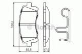 Set placute frana,frana disc SUBARU LEGACY III Combi (BE, BH) (1998 - 2003) BOSCH 0 986 424 700