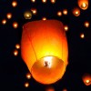 Lampion Hartie, Alb, 38x52x95cm, Timp De Ardere 8-12 Minute, Oem