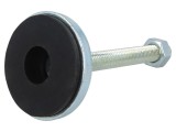 Picioruş rigid cu ax Diam. 55mm M12 din oţel, ştift din oţel