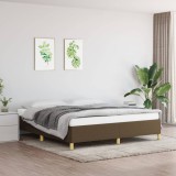 vidaXL Cadru de pat box spring, maro &icirc;nchis, 180x200 cm, textil