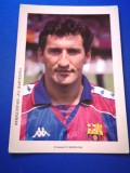 Foto fotbal cu autograf jucatorul Txiki BEGIRISTAIN (FC BARCELONA)