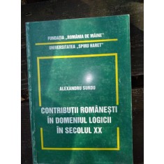 Contributii romanesti in domeniul logicii in secolul XX Alexandru Surdu