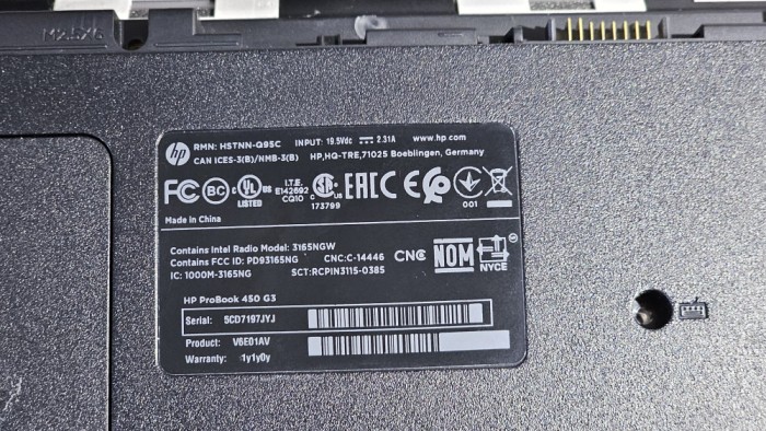 Carcasa HP ProBook 450 G3 COMPLETA