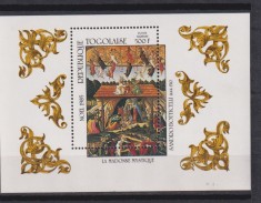 REP. TOGOLAISE CRACIUN 1985 MI. BLOCK 278 MNH foto