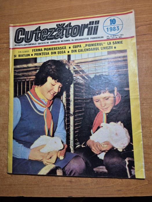 revista pentru copii - cutezatorii - 10 martie 1983
