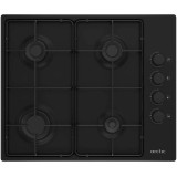 Plita incorporabila Arctic ARAGN64124SB, Gaz, 4 arzatoare cu eficienta ridicata, Aprindere electrica, Safety Plus, 60 cm, Negru