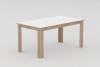 Masa dining/bucatarie, 160x90 cm, sonoma cu alb, dreptunghiulara, PAL, design unic, Sasta by Fichi