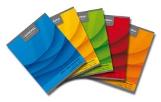 Caiet A5, 60 File - 70g/mp, Liniat Stanga, Coperta Carton Color, Aurora Office - Matematica foto