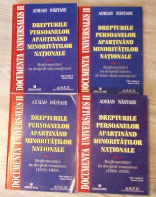 DREPTURILE PERSOANELOR APARTINAND MINORITATILOR NATIONALE VOL.1-4-ADRIAN NASTASE-279509 foto