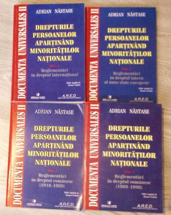 DREPTURILE PERSOANELOR APARTINAND MINORITATILOR NATIONALE VOL.1-4-ADRIAN NASTASE-279509