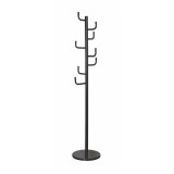 Cuier metal negru baza marmura Elder 37x175 cm