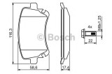 Set placute frana,frana disc AUDI A6 Avant (4F5, C6) (2005 - 2011) BOSCH 0 986 494 303