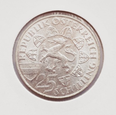 401 Austria 25 Schilling 1959 Archduke Erzherzog Johann km 2887 argint foto