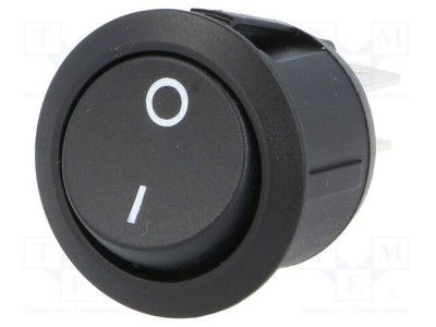 Rocker DPST ON-OFF 10A/250VAC negru SCI foto