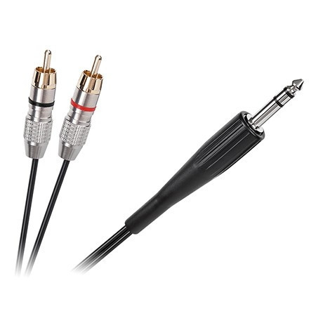 CABLU JACK 6.3 STEREO TATA - 2XRCA TATA 3M - KPO3867-3