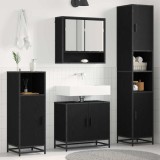Cumpara ieftin Set de mobilier pentru baie 3 buc. Stejar Negru