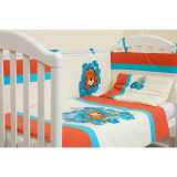 Lenjerie de pat copii, KidsDecor, Ursulet in flori