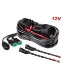Cablaj cu buton si releu 12V pentru 2 proiectoare led/led bar pana la 288W, Xenon Bright