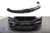 Spoiler Maxton Design potrivit pentru bara din fata a BMW X3 G01 2017-2021, lac negru Performance AutoTuning