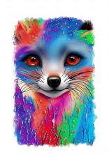 Sticker decorativ, Raton, Multicolor, 85 cm, 6748ST foto