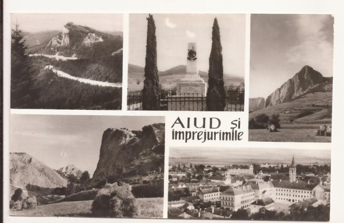 Carte Postala veche - Aiud si imprejurimile, Circulata