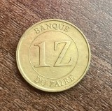 C50 - Moneda foarte veche - 1 zaire - Zair - 1987