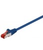 Cablu SFTP PiMF CAT6 albastru 1.5m patchcord cupru ecranat 2x RJ45, Goobay