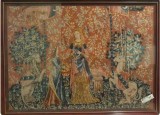 Tapiserie medievală &icirc;nrămată "Doamna si Unicornul", Franta